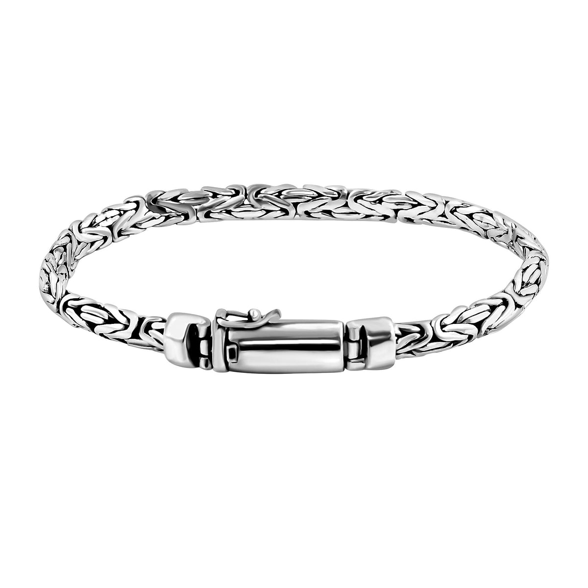 One Time Closeout - Sterling Silver Borobudor Bracelet (Size - 7), Silver Wt. 17.00 Gms. 7690034 3