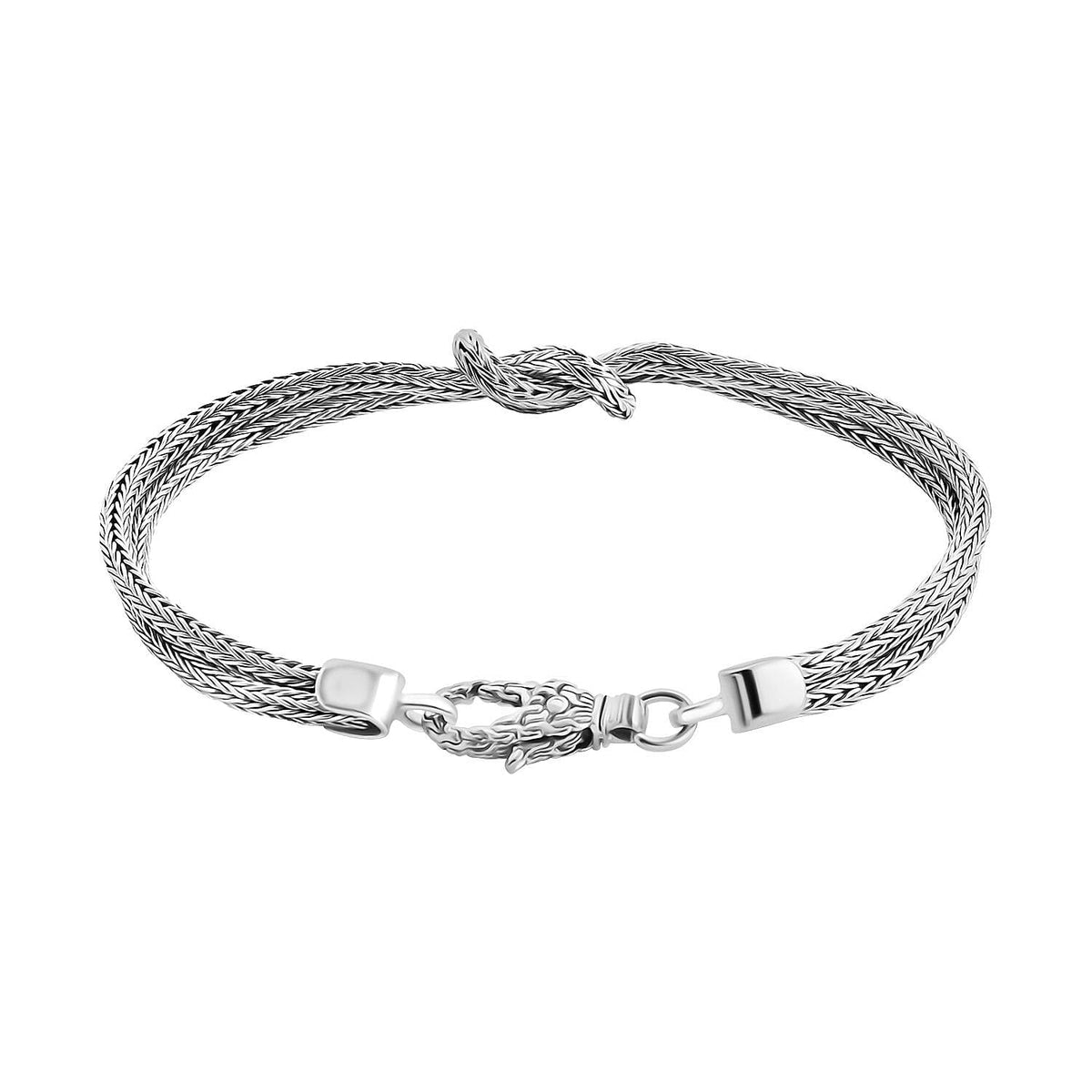 Royal Bali Collection - Designer Inspired Sterling Silver Knot Bracelet (Size - 7.5) 7856285 9