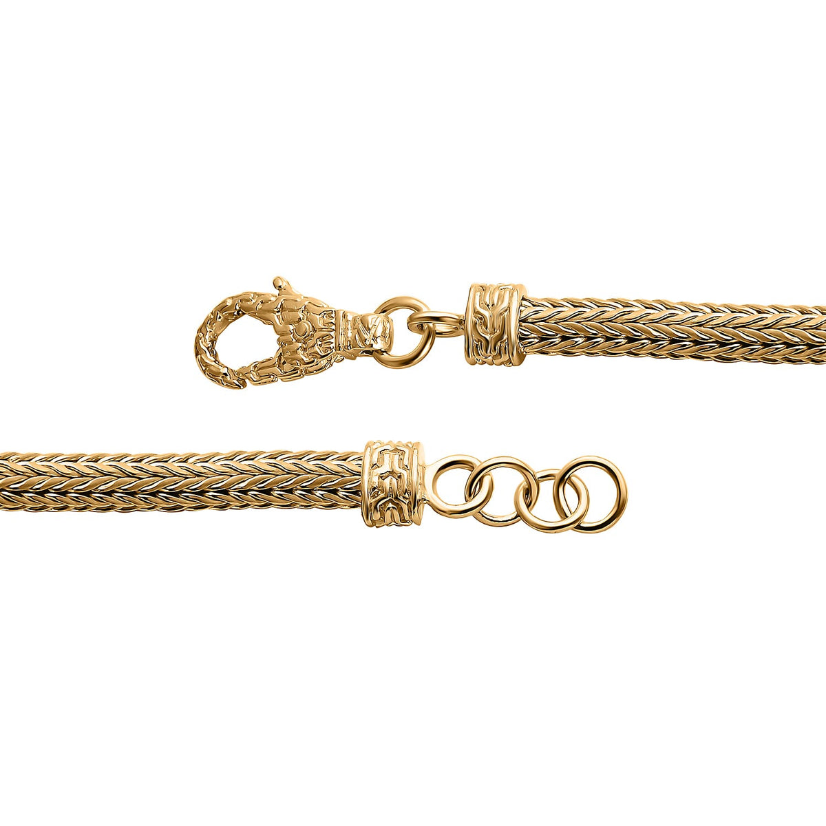 Woven Heart Rope Bracelet in 22K Yellow Gold Vermeil Plated Sterling Silver 7857137 5