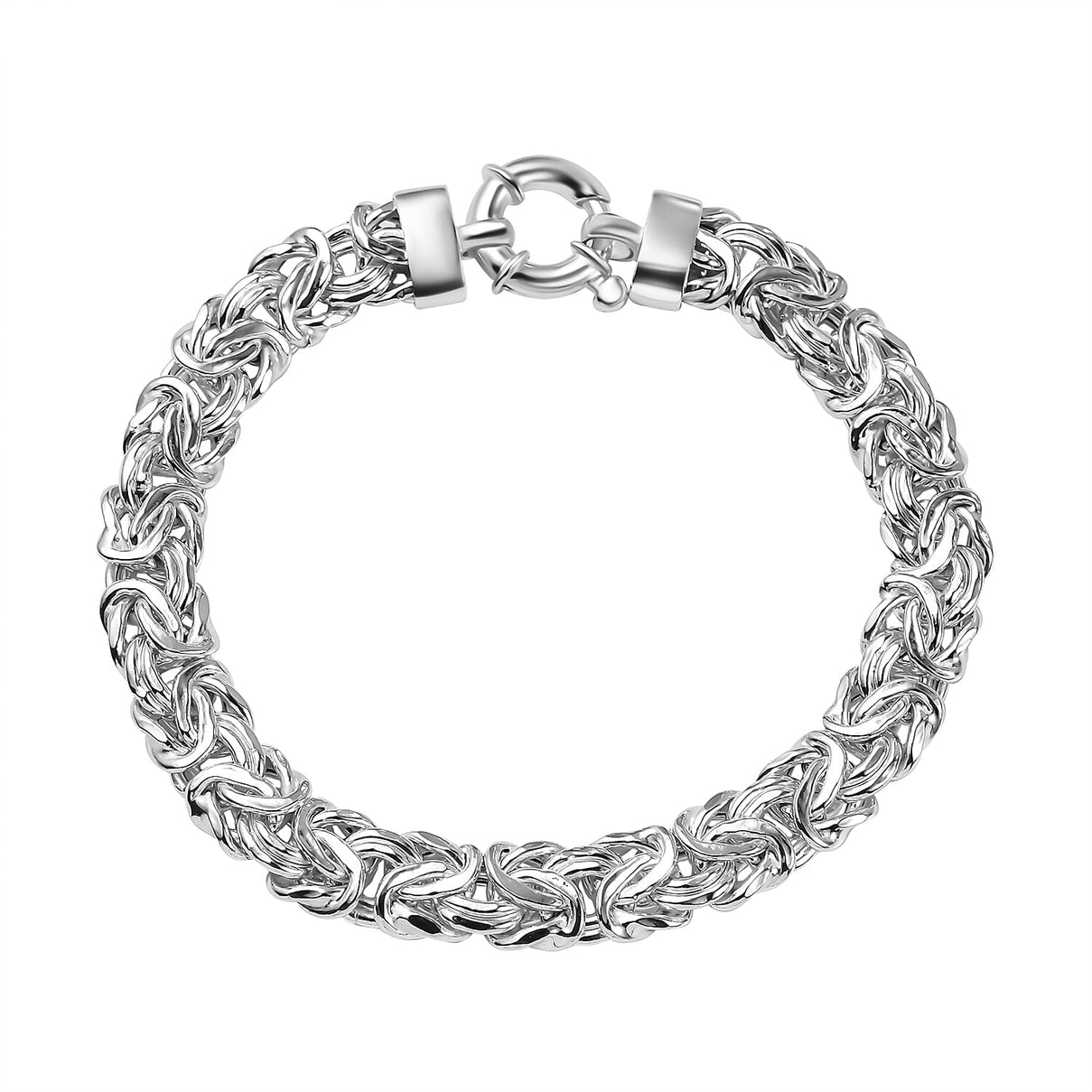 Byzantine Bracelet With Senorita Clasp (Size - 7.5)in Sterling Silver 7722879 0