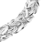 OneTime Closeout Deal - Byzantine Bracelet (Size - 7.5) with Senorita Clasp in Sterling Silver