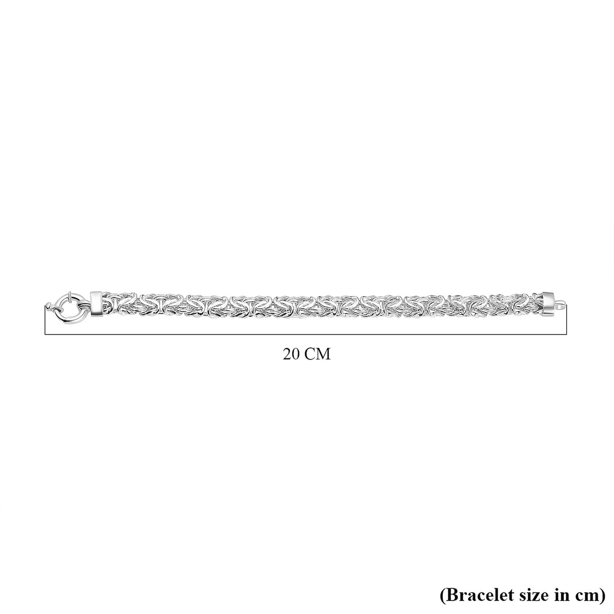 Byzantine Bracelet With Senorita Clasp (Size - 7.5)in Sterling Silver 7722879 4