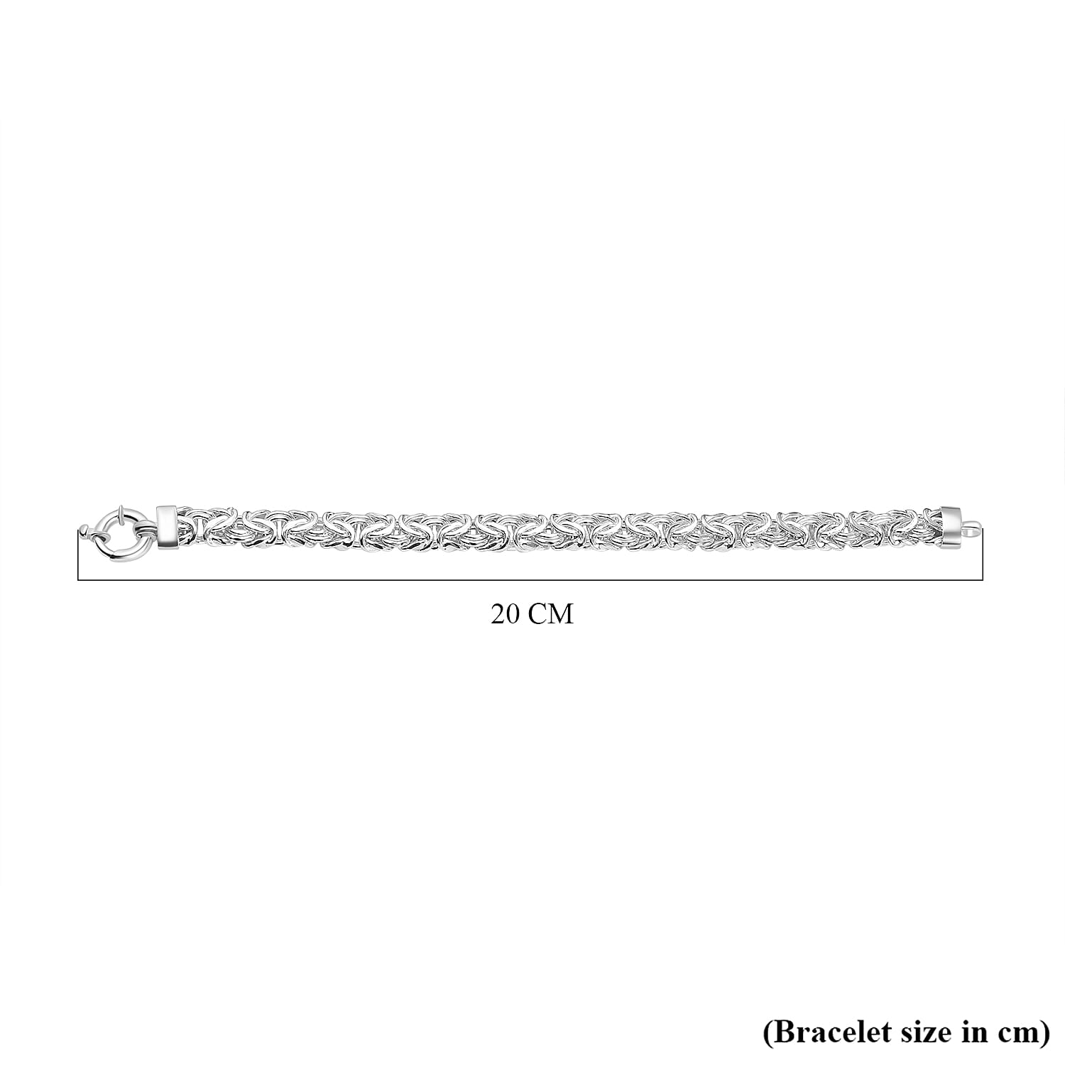 Byzantine Bracelet With Senorita Clasp (Size - 7.5)in Sterling Silver 7722879 4
