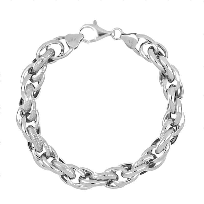 La Bella - Handmade Sterling Silver Bracelet (Size - 7.5) - Silver Wt - 18gms 8371230 0