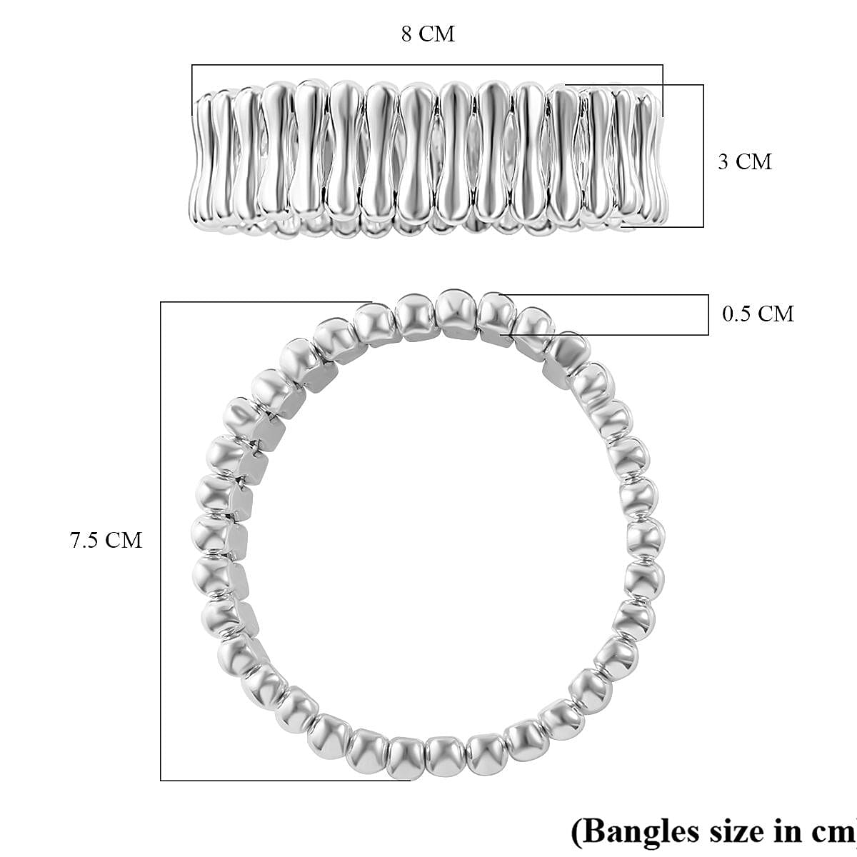 Thai Silver Bamboo Bracelet (Size - 7.5) 7801394 4
