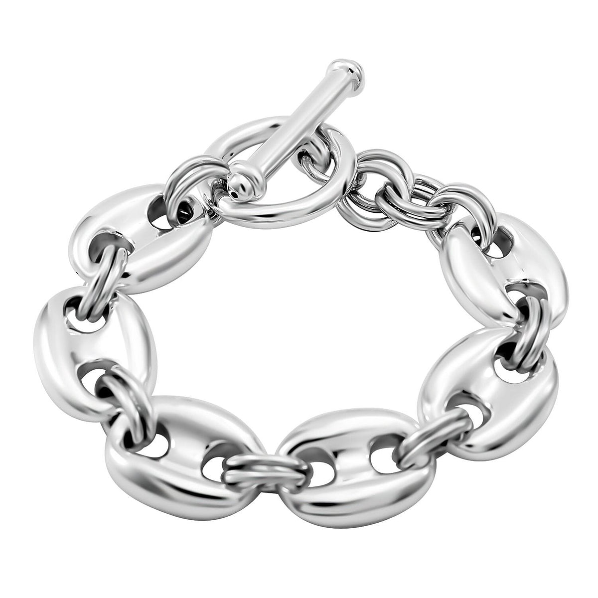 Bangkok Close Out Deal - Sterling Silver Designer Inspired Mariner Bracelet (Size - 7.5) 25.78 Gms. 7801438 0