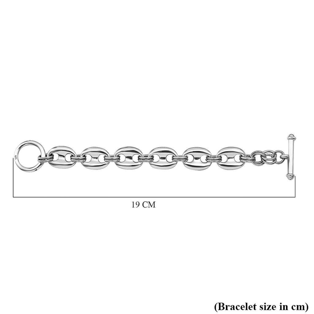 Bangkok Close Out Deal - Sterling Silver Designer Inspired Mariner Bracelet (Size - 7.5) 25.78 Gms.