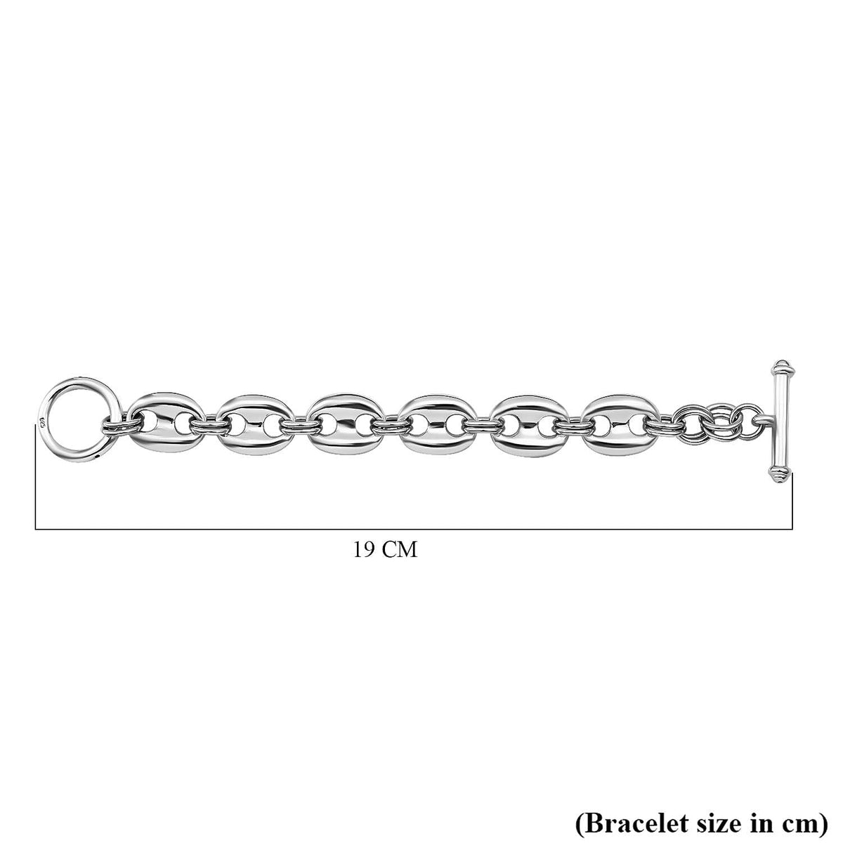 Bangkok Close Out Deal - Sterling Silver Designer Inspired Mariner Bracelet (Size - 7.5) 25.78 Gms. 7801438 4