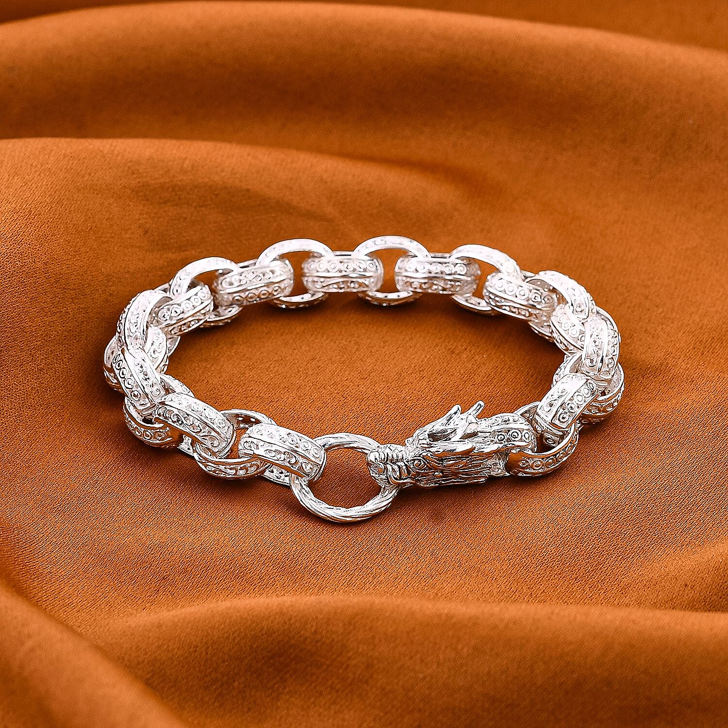 Royal Bali Legacy Collection Sterling Silver Dragon Bracelet (Size - 7.5) 7749547 1