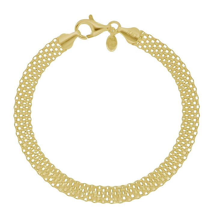 La Bella Fine Italian Jewellery - Gold Overlay Sterling Silver Bracelet (Size - 7.5) 7964618 1