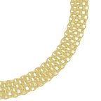 THE CYBER MONDAY EXCLUSIVE DEAL - La Bella Fine Italian Jewellery - Gold Overlay Sterling Silver Bracelet (Size - 7.5)