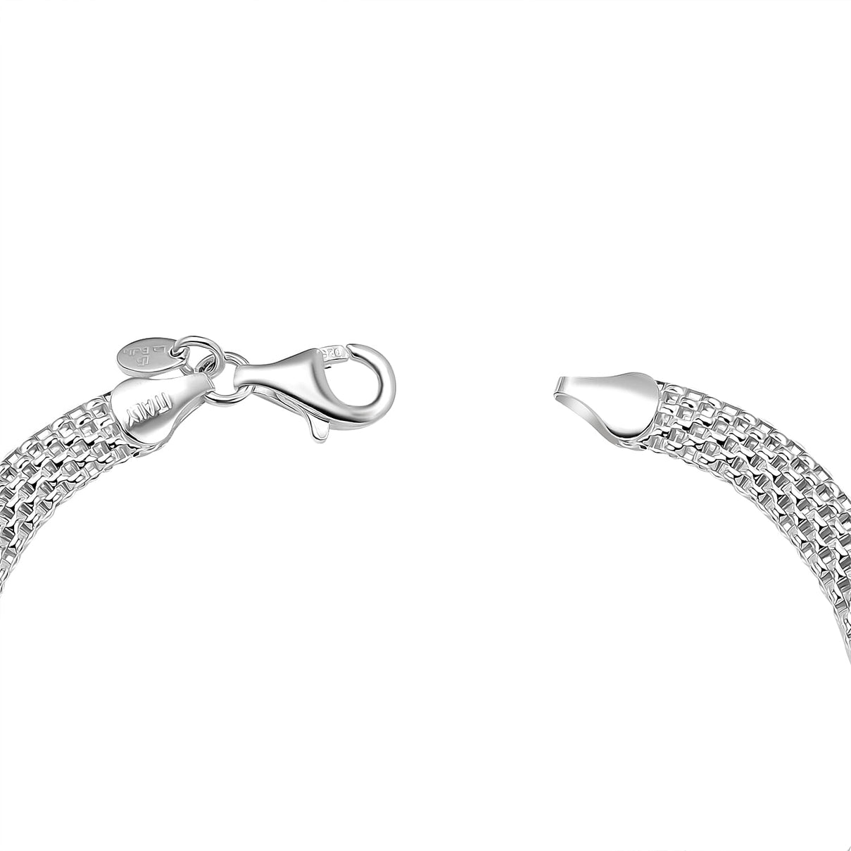 Labella 6.1MM Popcorn Mesh Bracelet (Size 7.5) with Lobster Clasp in Sterling Silver 8331004 2