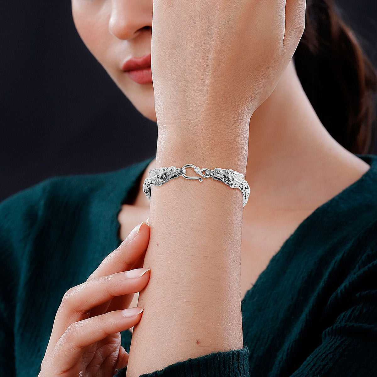 Royal Bali Collection Sterling Silver Byzantine Bracelet (Size - 7.5) 7959573 2