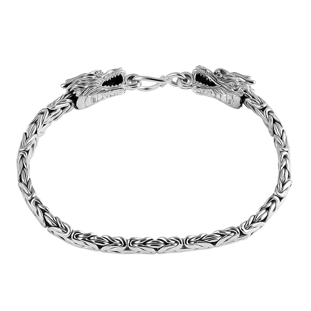 Royal Bali Collection Sterling Silver Byzantine Bracelet (Size - 7.5) 7959573 3