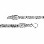 Royal Bali Sterling Silver Dragon Head Borobudur Bracelet (Size - 7.5), Silver Wt. 31.85 Gms.