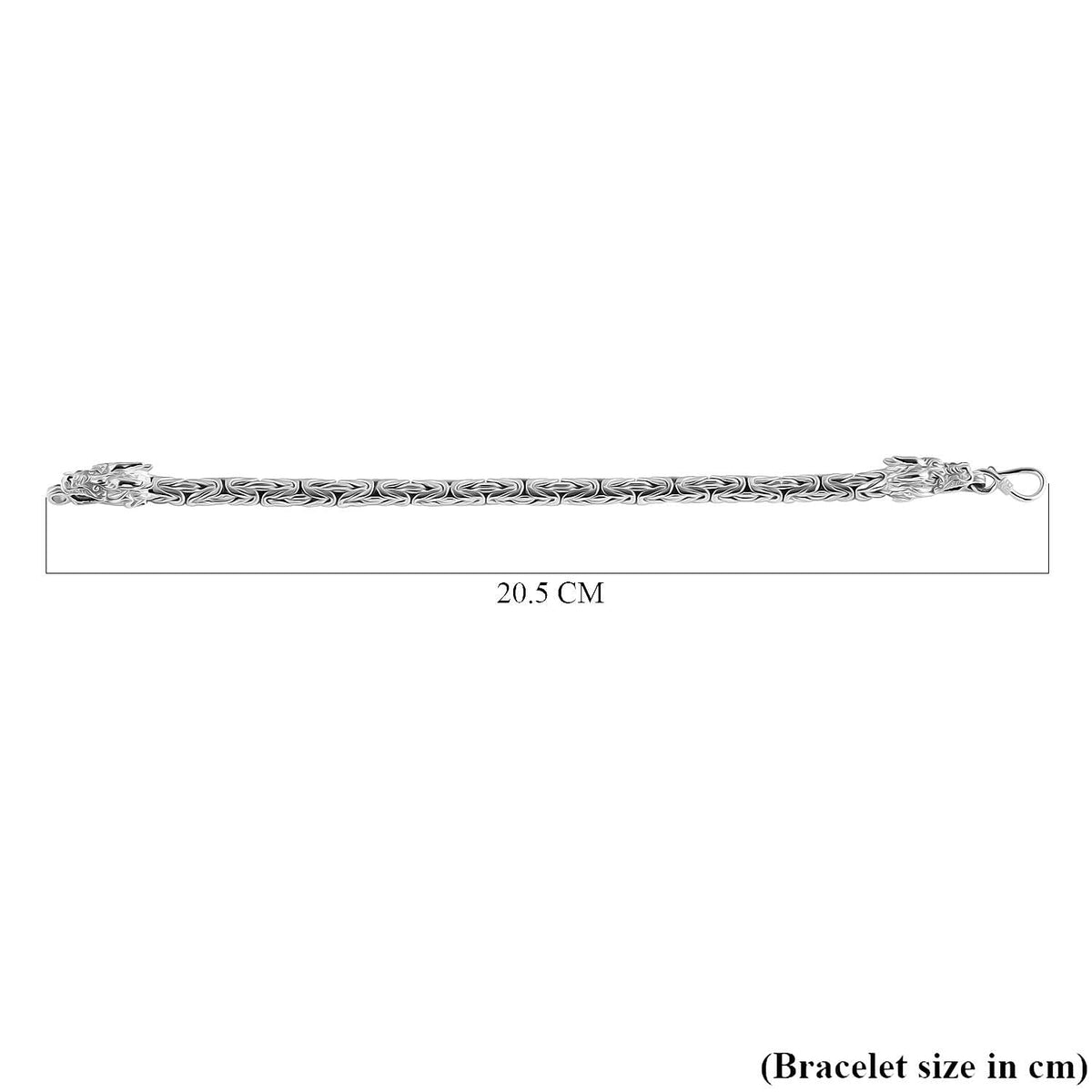 Royal Bali Collection Sterling Silver Byzantine Bracelet (Size - 7.5) 7959573 5