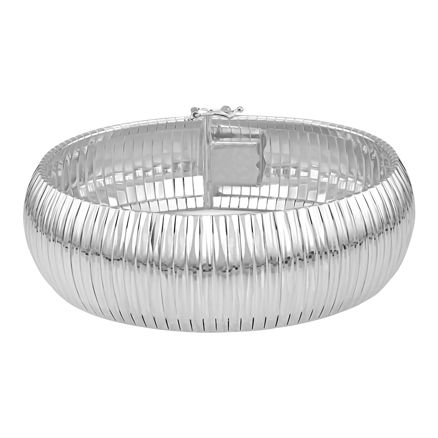 Sterling Silver Cleopatra Bracelet (Size - 7.5), Silver Wt. 30.35 Gms 8356387 0