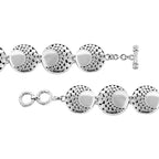 Royal Bali Collection Sterling Silver Bracelet (Size - 7.5),  Silver Wt. 33.25 Gms