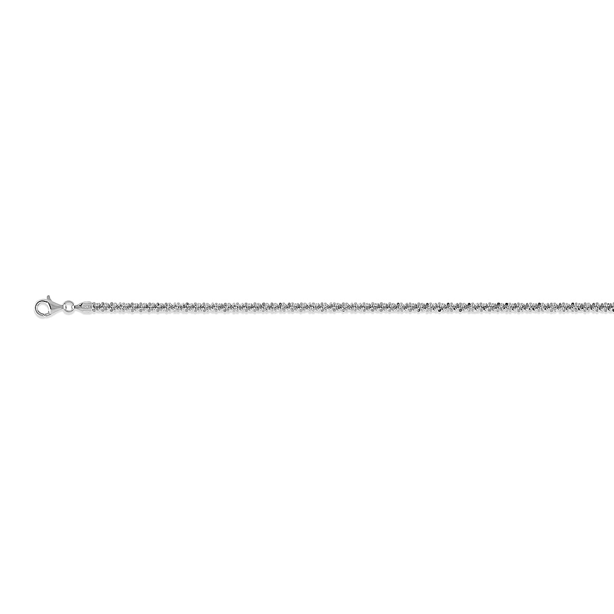 Sterling Silver Rock Bracelet (Size - 7.5) with Lobster Clasp, Silver Wt. 4.87 Gms 7969482 0