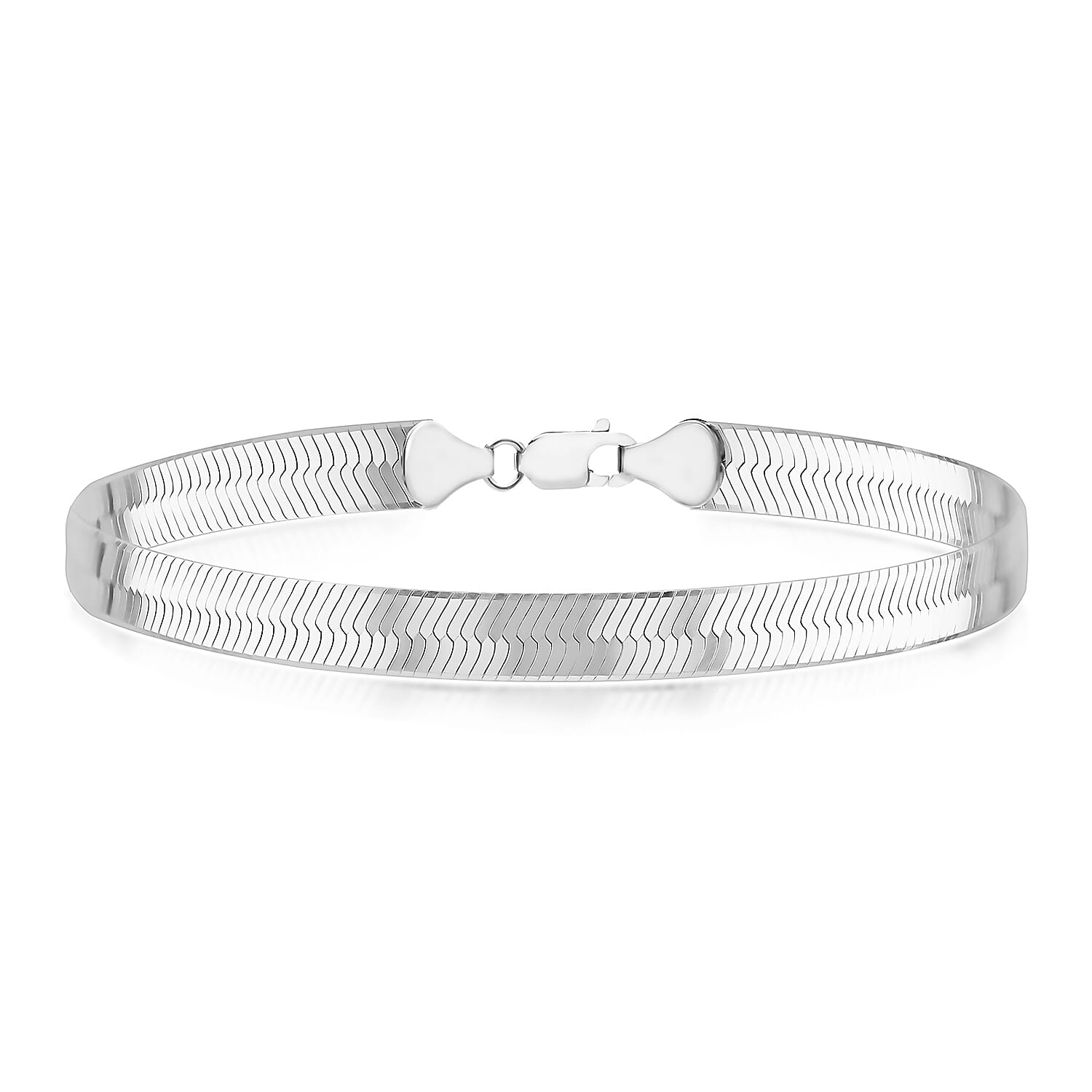 Triple Herringbone Bracelet 7.5 Inch in Sterling Silver 7567442 0