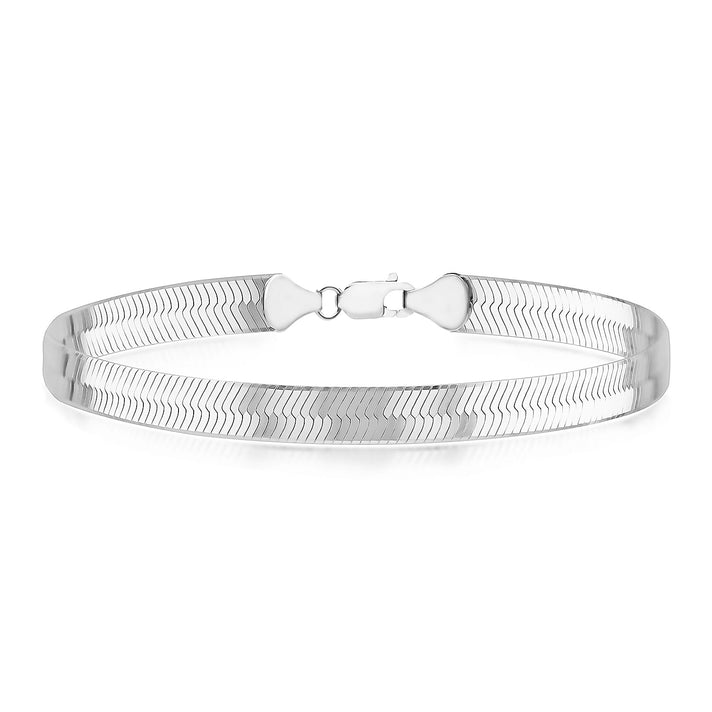 Triple Herringbone Bracelet 7.5 Inch in Sterling Silver 7567442 1
