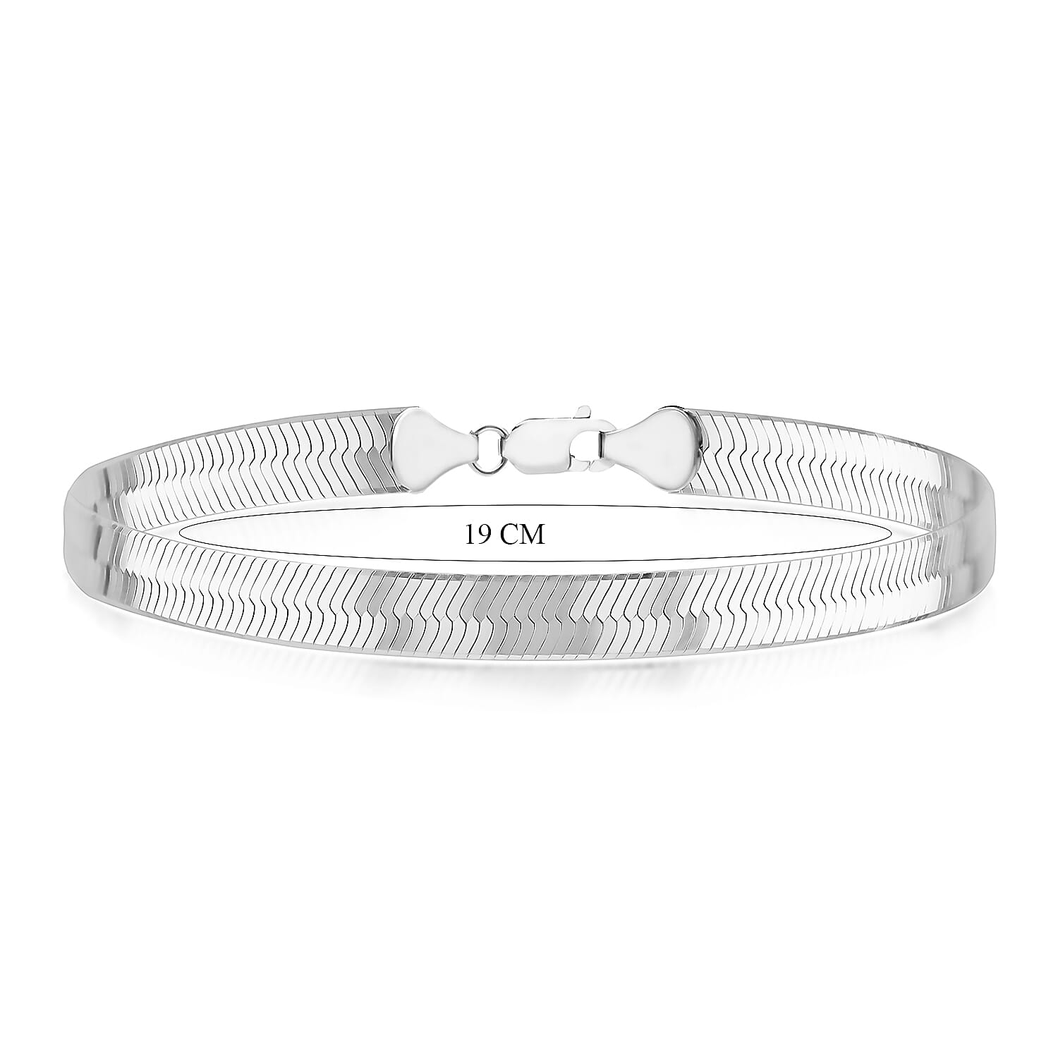 Triple Herringbone Bracelet 7.5 Inch in Sterling Silver 7567442 2