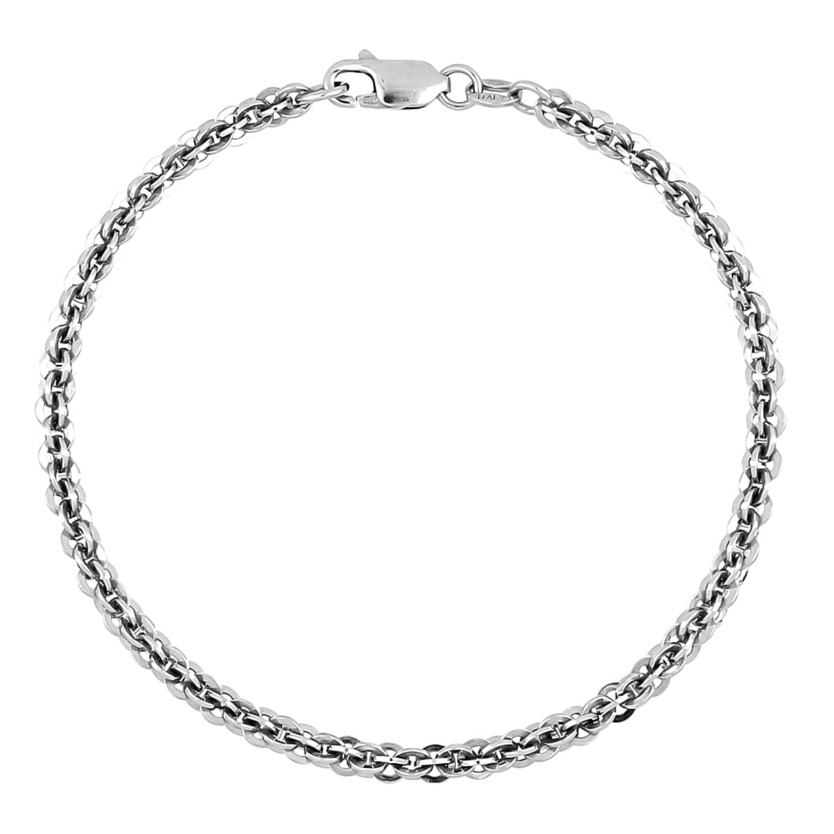 La Bella New Launch - Sterling Silver AGGR Cristallino Bracelet (Size - 7.5) 7909508 0