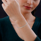 Royal Bali Collection - Sterling Silver Weave Bracelet (Size - 7.5),  Silver Wt. 7 Gms