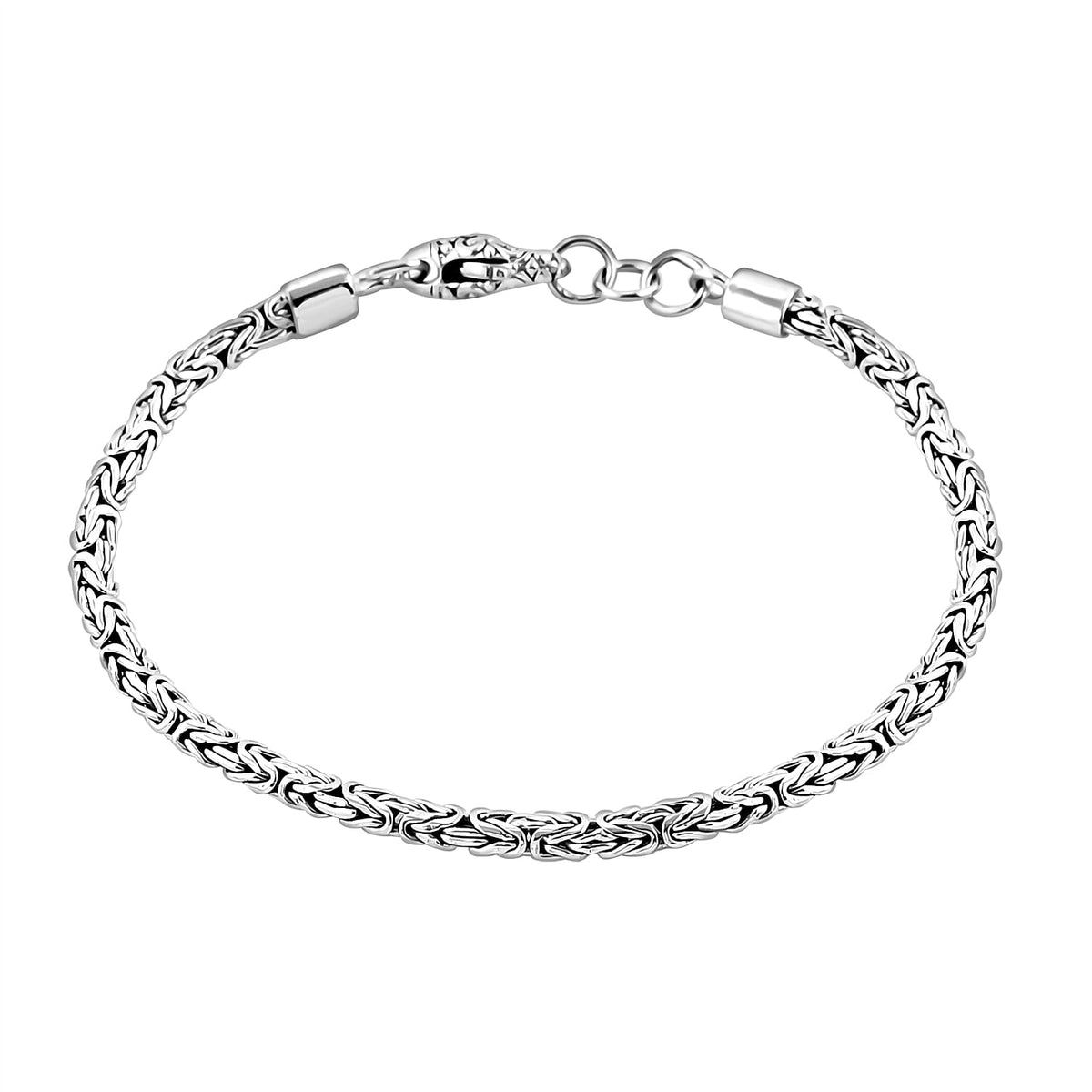 Royal Bali Collection - Handmade Sterling Silver Borobodur Bracelet (Size - 7.5) 7853279 0