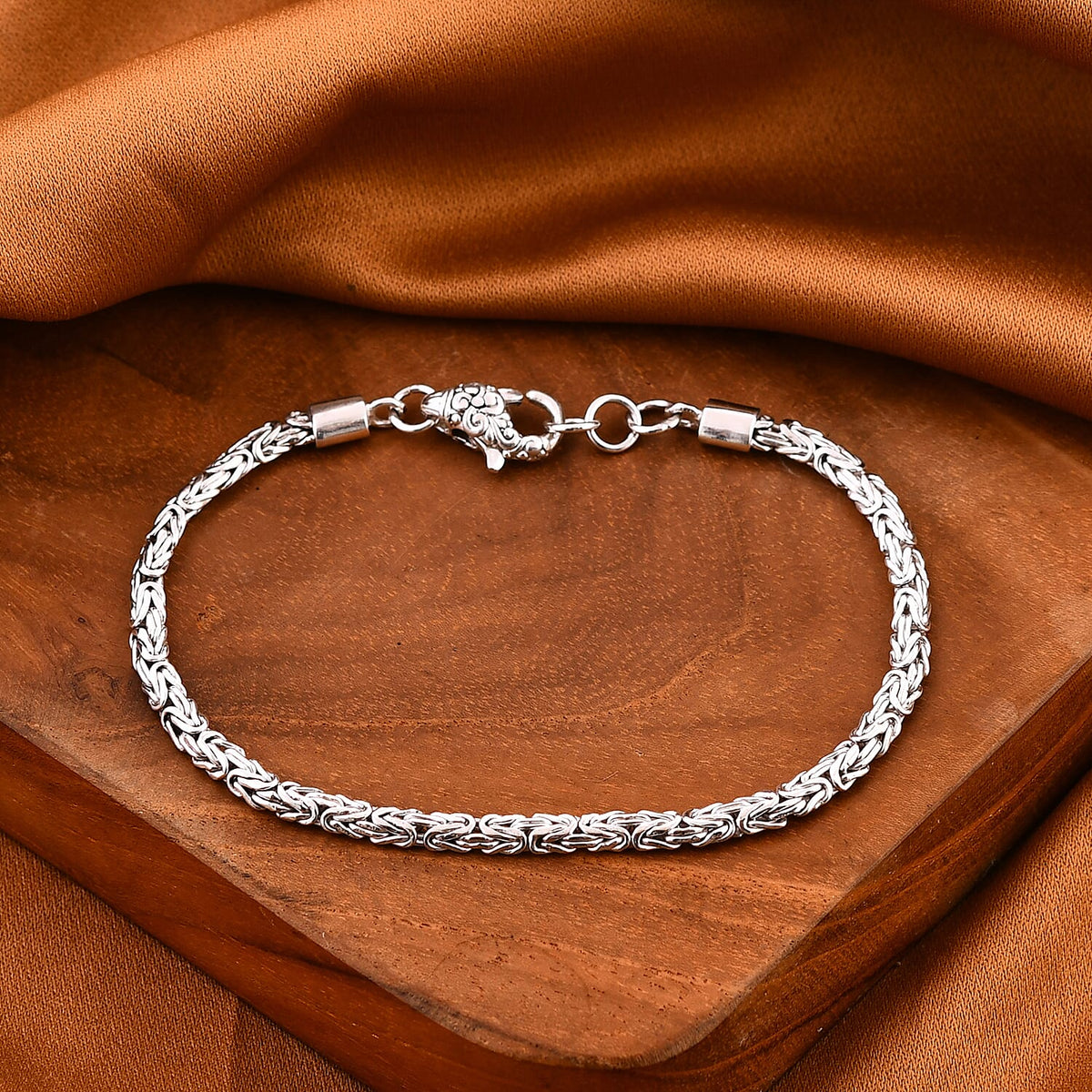 Royal Bali Collection - Handmade Sterling Silver Borobodur Bracelet (Size - 7.5) 7853279 2