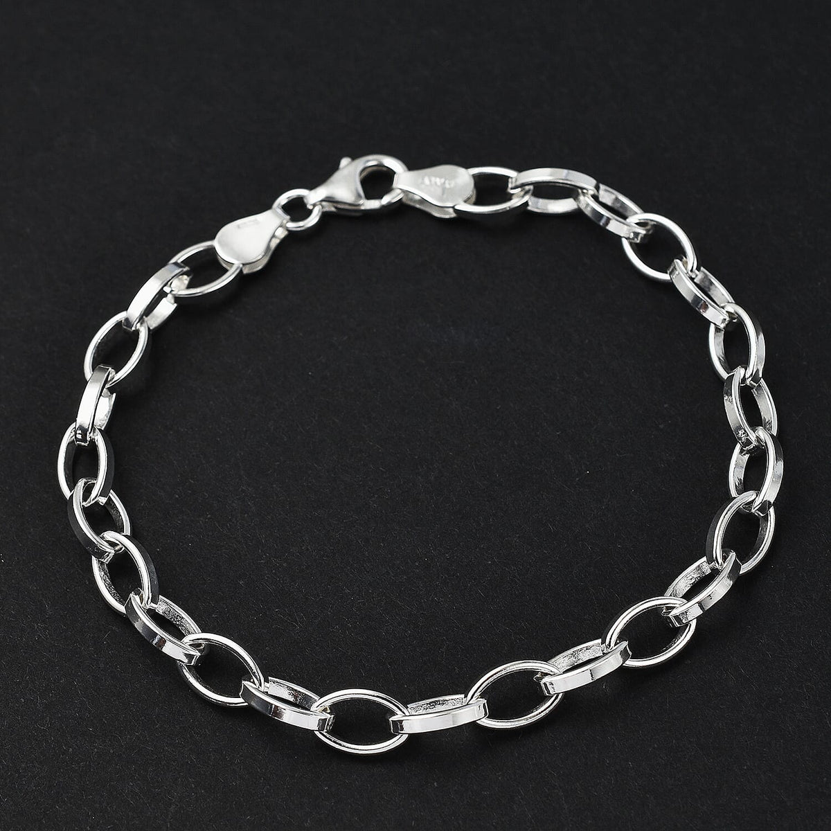 Italian Made Close Out Deal - Sterling Silver Cable Bracelet (Size - 7.5) 7567223 1