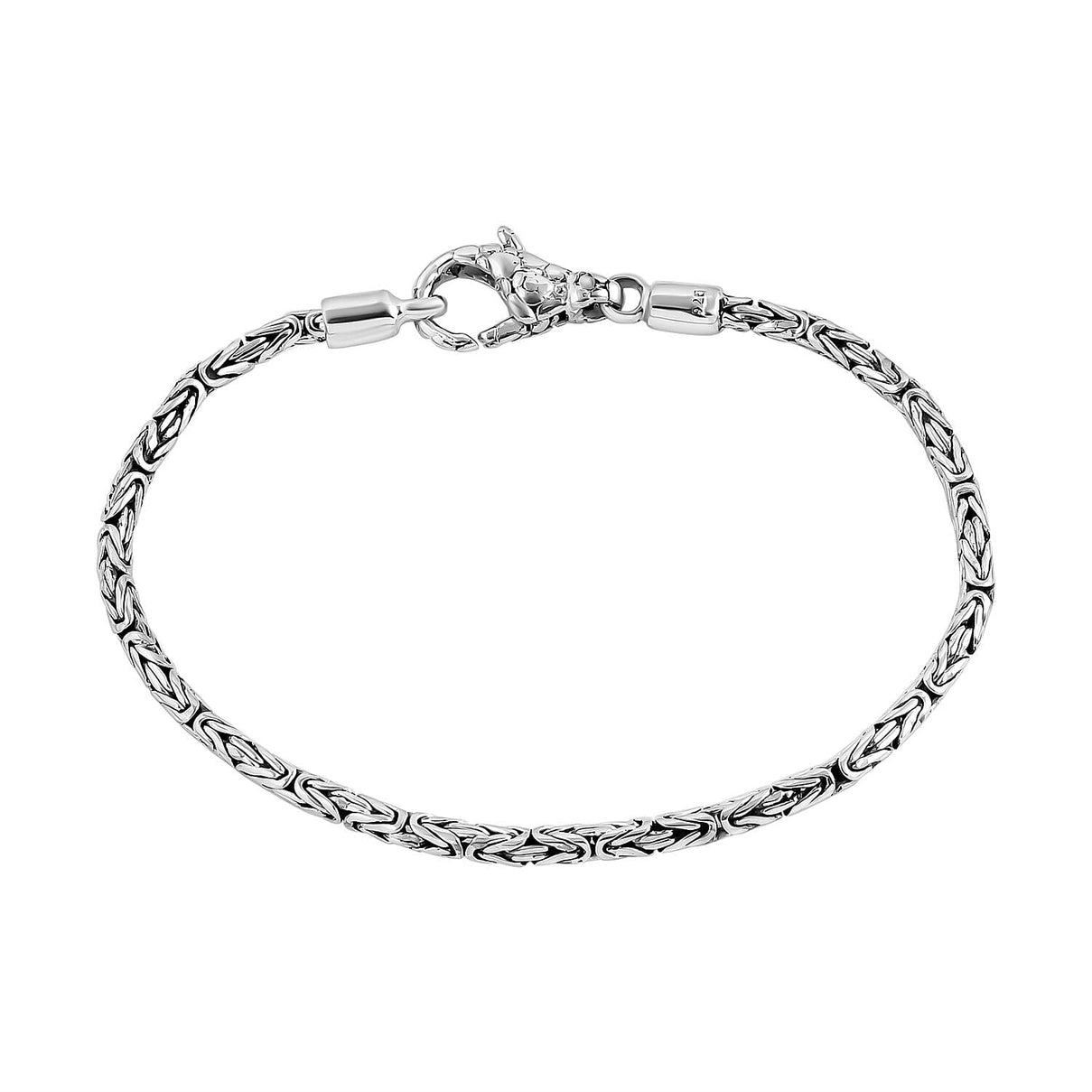 Royal Bali Collection - D'Joy Sterling Silver Borobudur Bracelet (Size - 7.5) with Lobster Clasp, Silver Wt. 9.21 Gms. 7620908 0