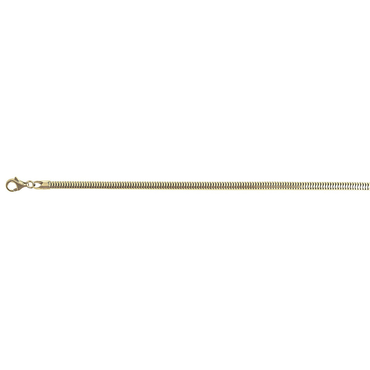 Diamond Cut Snake Sterling Silver Bracelet (Size - 7.5) With Lobster Clasp 7981103 0