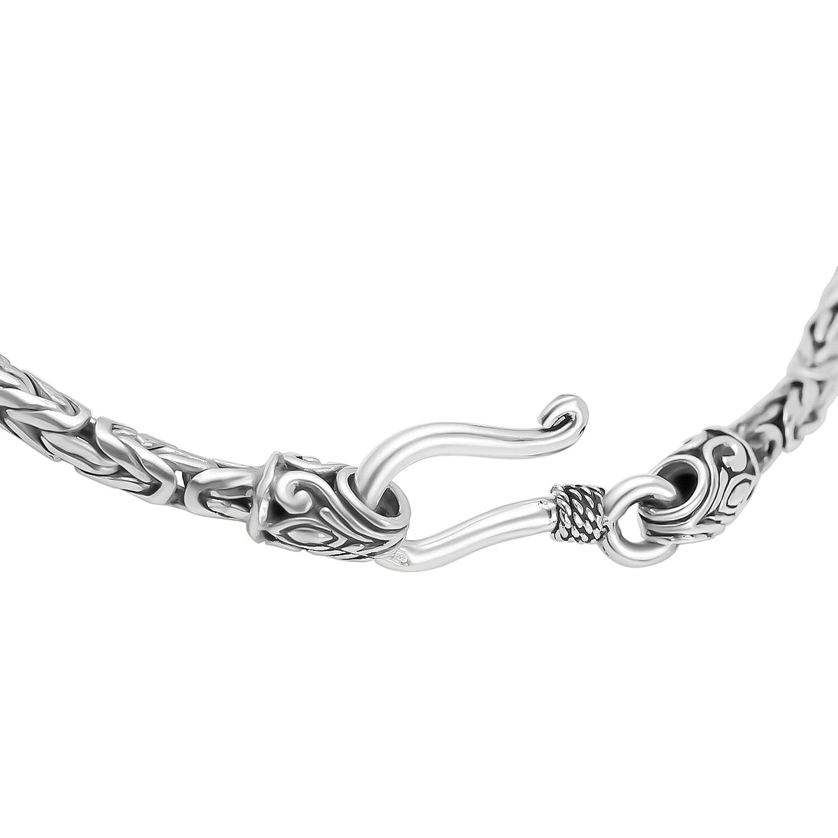Royal Bali Collection - Handmade Sterling Silver Borobudur Bracelet (Size - 7.5), Silver Wt. 8.70 Gms 7654032 3