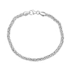 Hatton Garden Closeout Deal - Sterling Silver Spiga Bracelet (Size - 7.5)