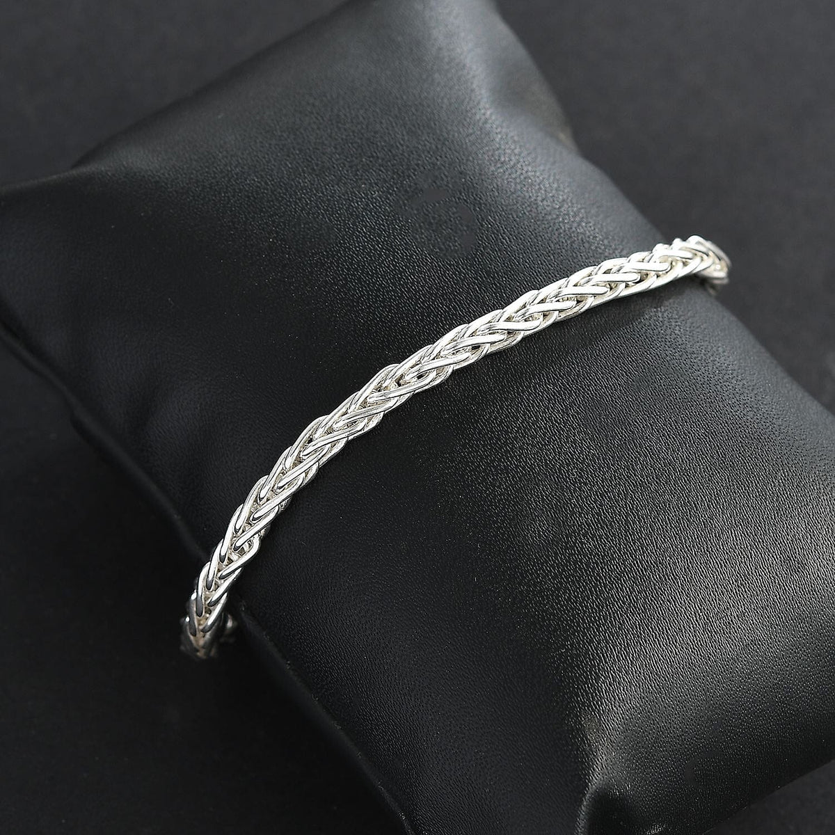 Hatton Garden Closeout Deal - Sterling Silver Spiga Bracelet (Size - 7.5) 7780805 2