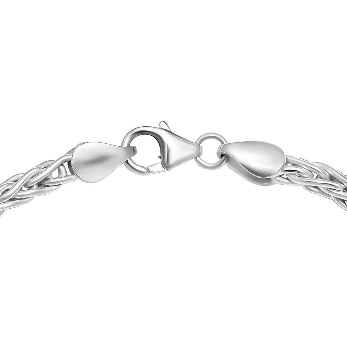 Hatton Garden Closeout Deal - Sterling Silver Spiga Bracelet (Size - 7.5) 7780805 4