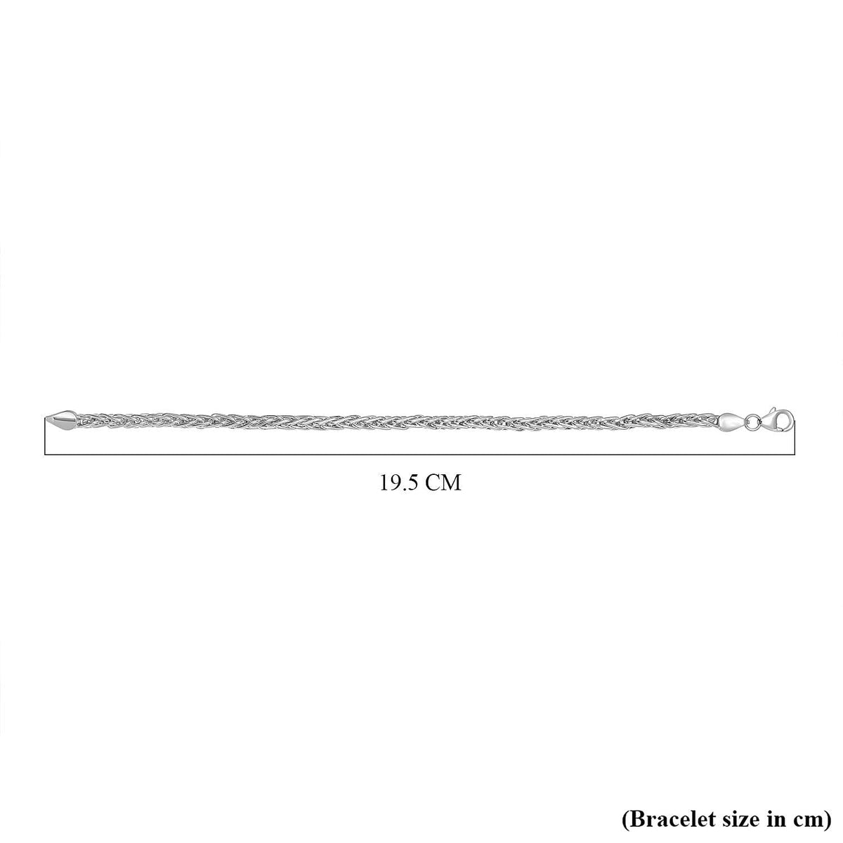 Hatton Garden Closeout Deal - Sterling Silver Spiga Bracelet (Size - 7.5) 7780805 5