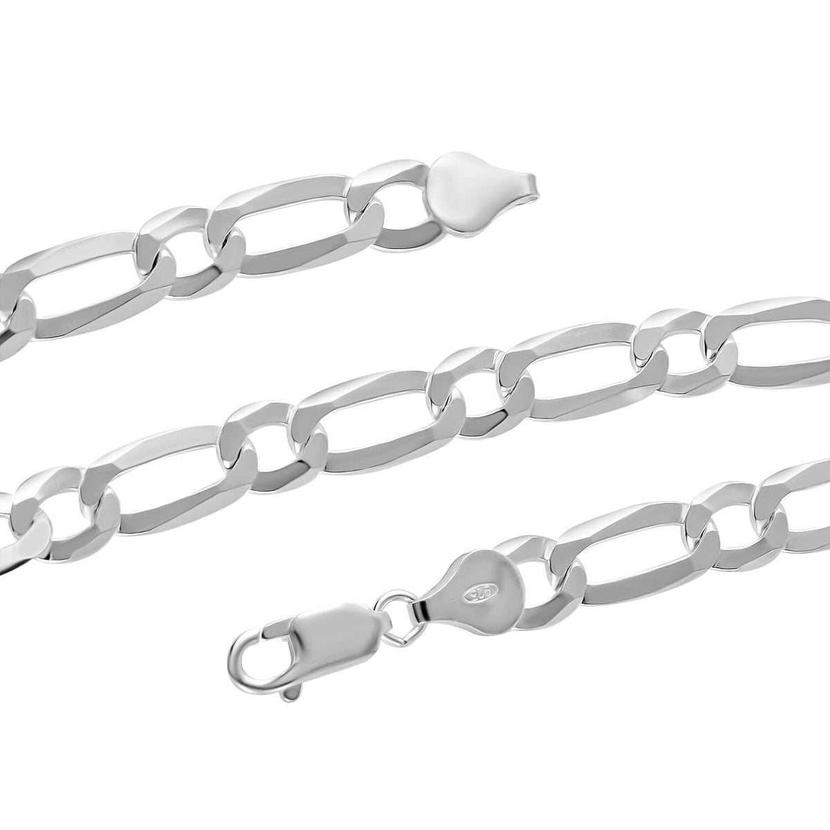 One Time Deal - Sterling Silver Bracelet (Size - 7.5) With Lobster Clasp Silver Wt 9.4 gms 8020491 3