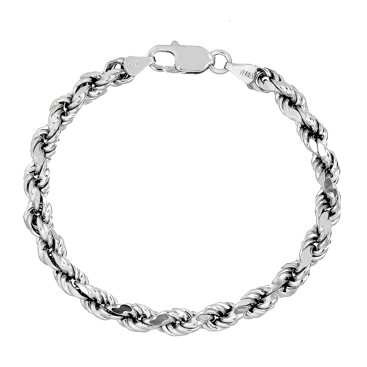 Sterling Silver 6MM Rope Bracelet with Lobster Clasp 7.5 Inch 8320956 0