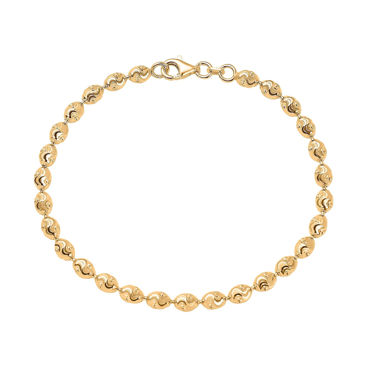 One Time Closeout  - Gold Overlay Sterling Silver  Bracelet (Size - 7.5 7668432 0