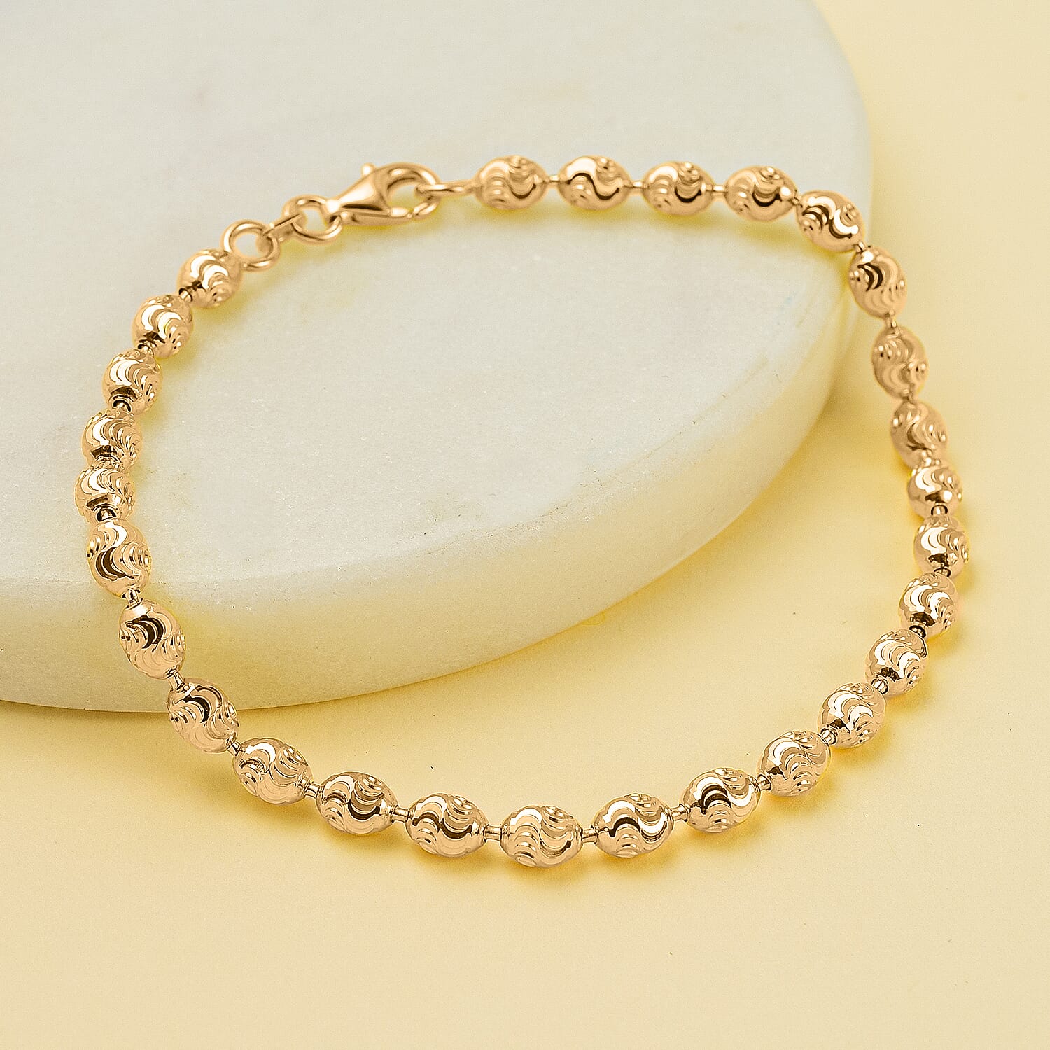 One Time Closeout  - Gold Overlay Sterling Silver  Bracelet (Size - 7.5 7668432 1