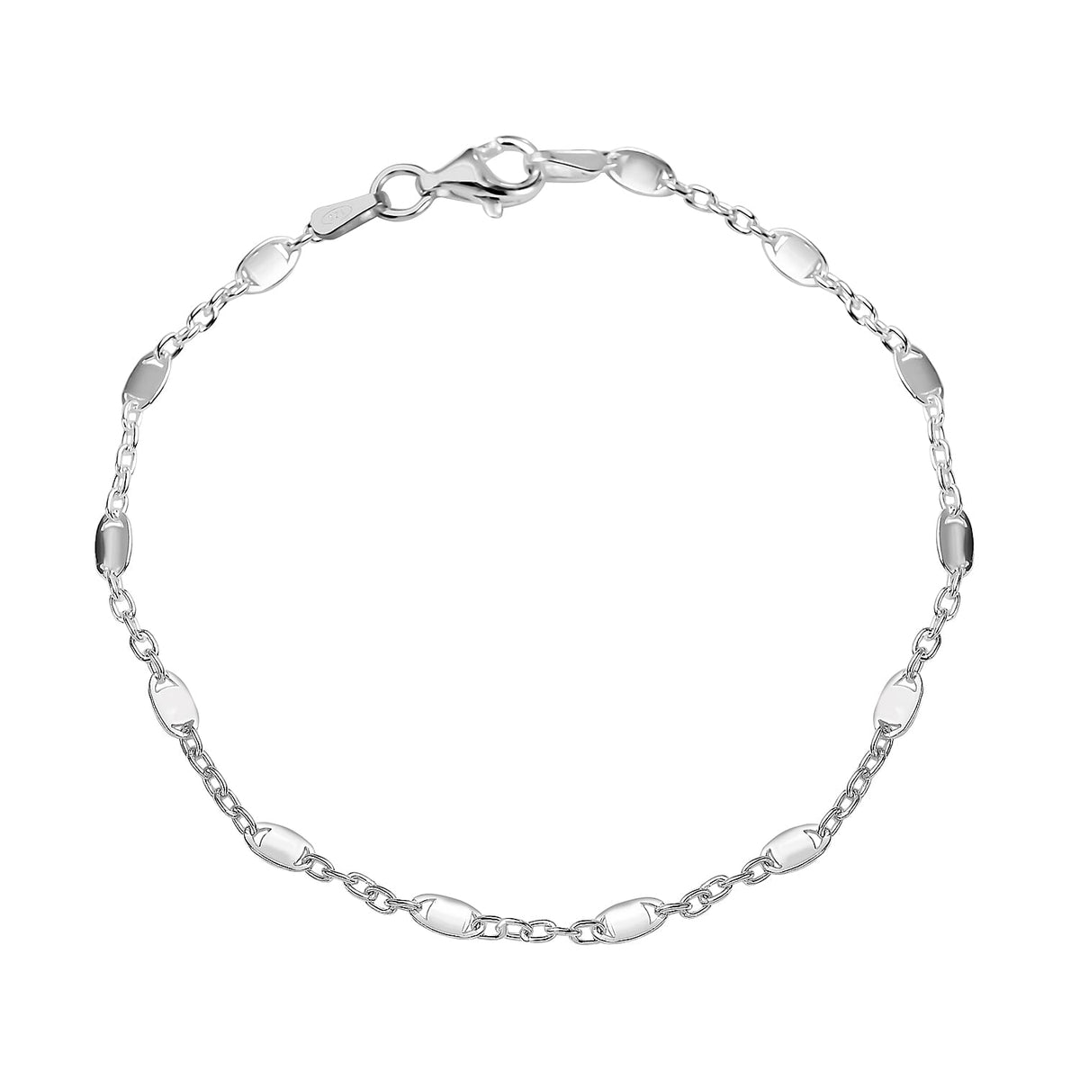 Italian Close Out - Sterling Silver Confetti Bracelet (Size - 7.5) 7708523 0