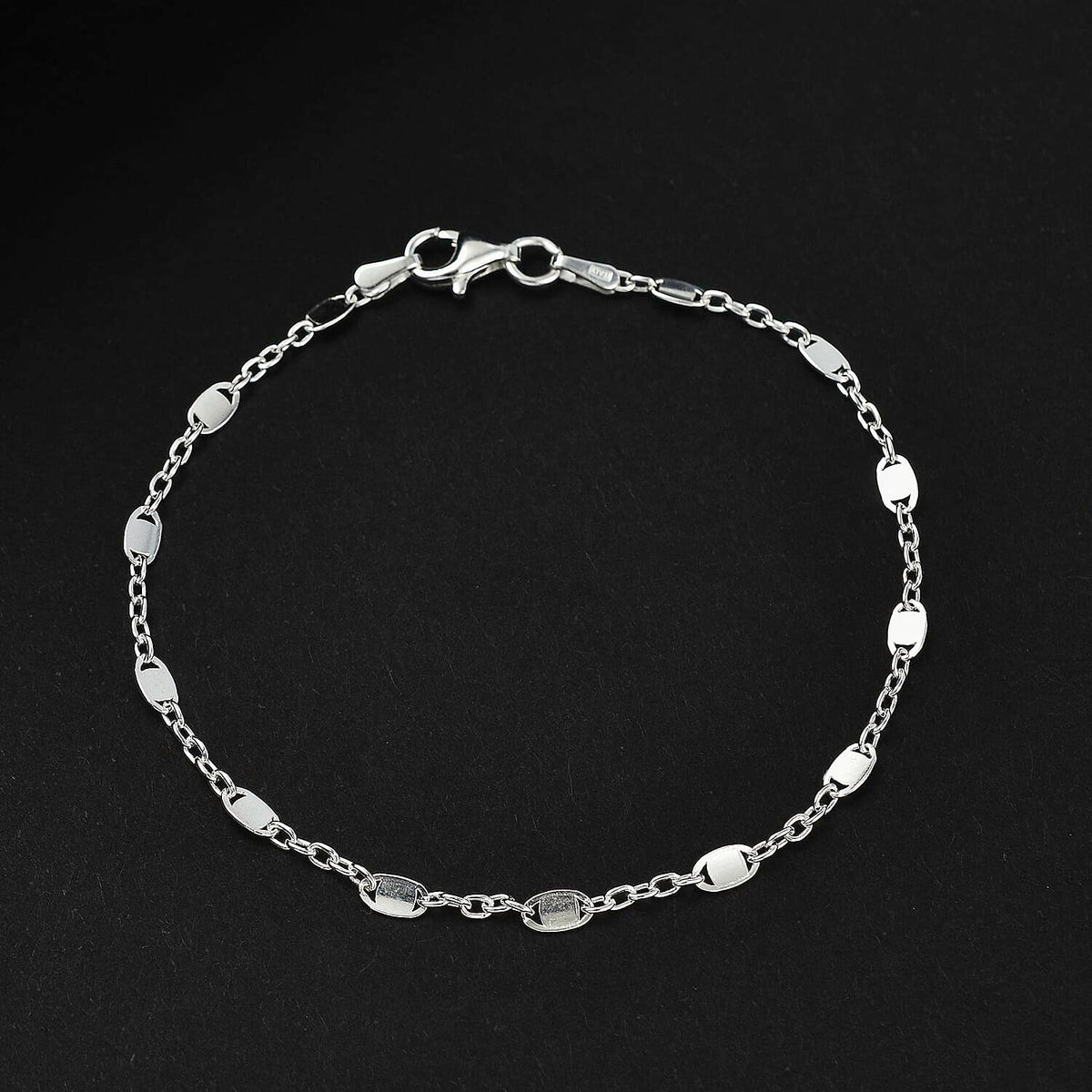 Italian Close Out - Sterling Silver Confetti Bracelet (Size - 7.5) 7708523 1