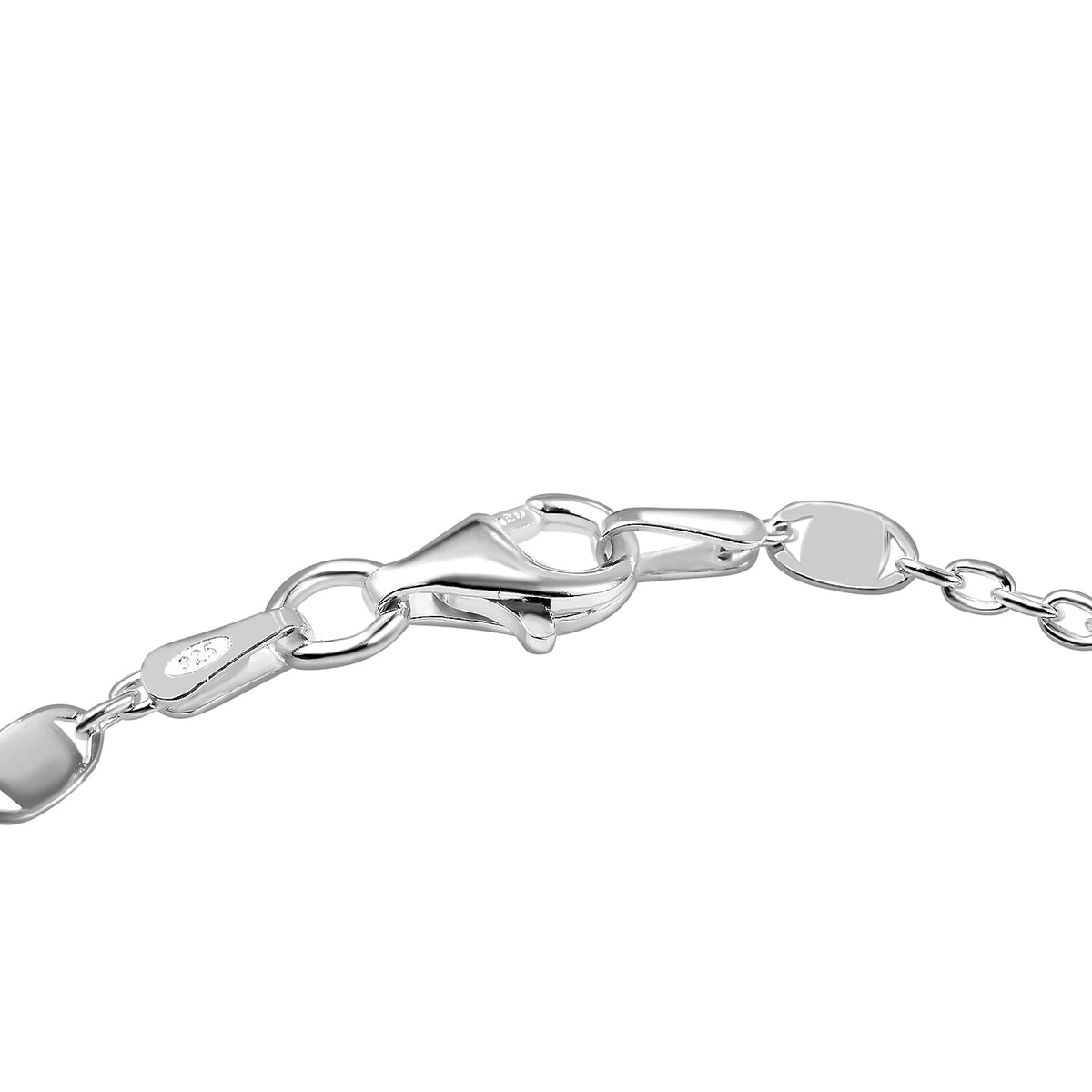 Italian Close Out - Sterling Silver Confetti Bracelet (Size - 7.5) 7708523 3