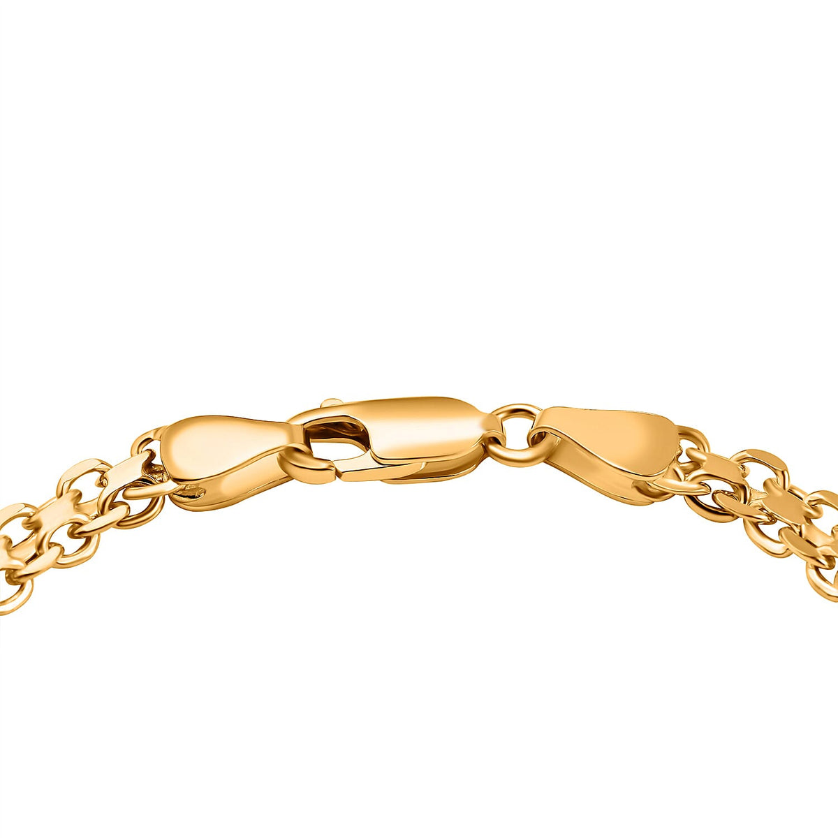 Yellow Gold Plated Sterling Silver Bracelet (Size - 7.5) 7725093 3