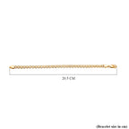 Gold Plated Sterling Silver Bismark Bracelet (Size - 7.5)