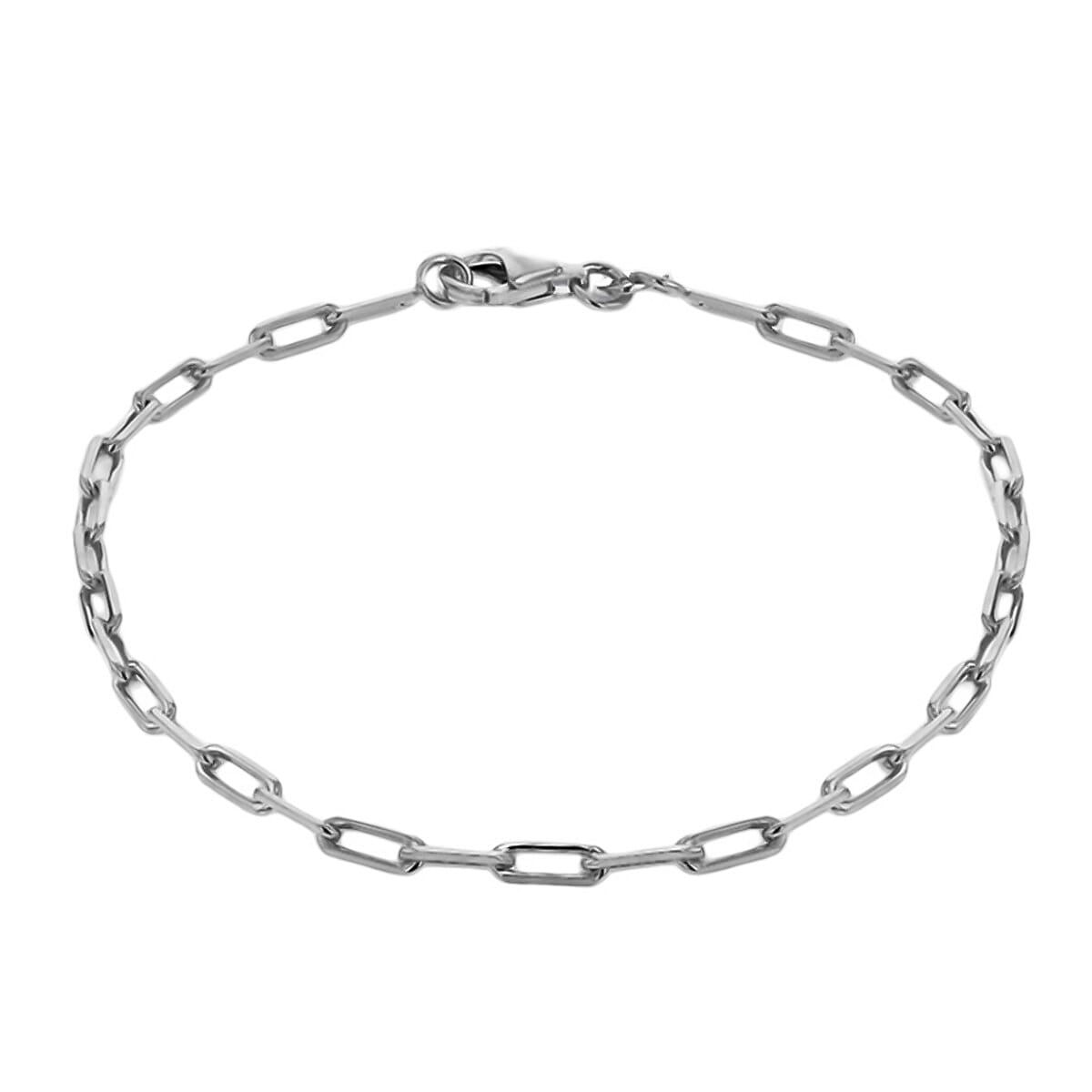 Vicenza Luxury Edition - Sterling Silver Paperclip Bracelet (Size - 7.5) 7737942 0