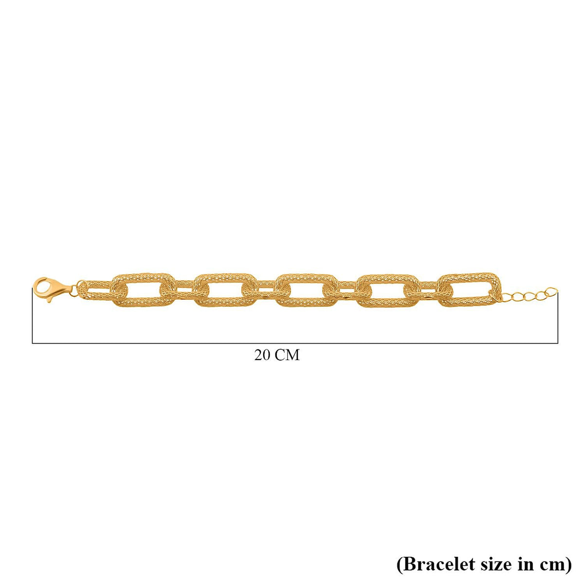 Treasures of Siam - Yellow Gold Plated Sterling Silver Bracelet (Size - 7-1 Ext) 8194442 3
