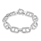 Sterling Silver Bracelet (Size - 7),  Silver Wt. 19.7 Gms